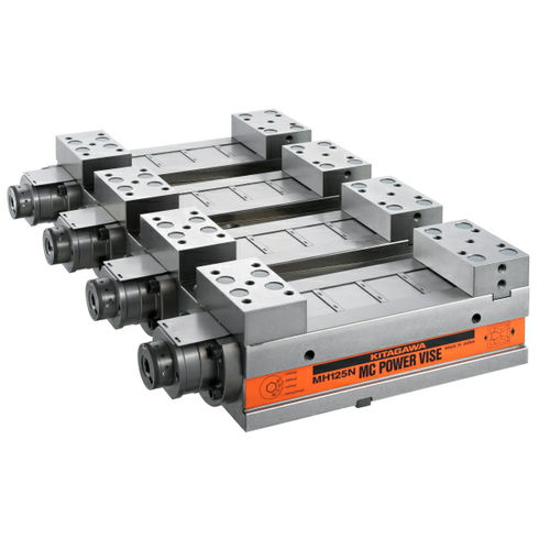 Schraubstock für Werkzeugmaschinen - MH125N-4 - Kitagawa Europe - pneumatisch / modulierbar / horizontal
