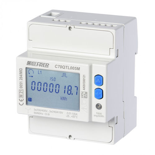 Drehstromzähler - C70QTL005M4CAD - FRER - für DIN-Schiene / Modbus / Impulsausgang