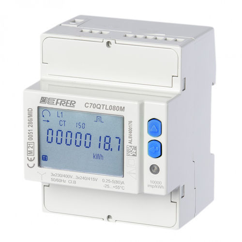Drehstromzähler - C70QTL080M4CAD - FRER - für DIN-Schiene / Modbus / mit integrierter Kommunikation