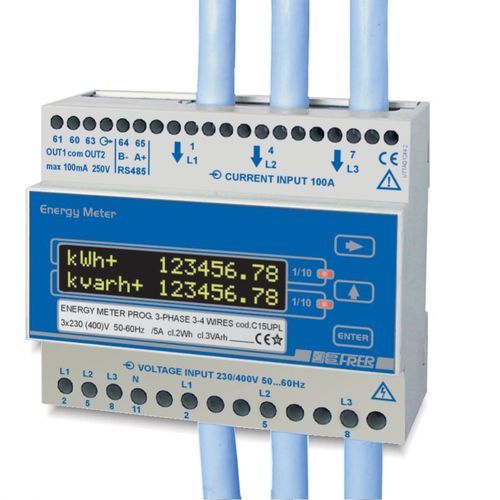 Drehstromzähler - C15DPL100 - FRER - für DIN-Schiene / Modbus RTU / mit integrierter Kommunikation