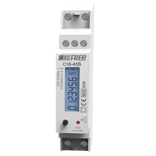 Einphasiger elektrischer Energiezähler - C18QSL045SD3AI - FRER - für DIN-Schiene / bidirektional / mit integrierter Kommunikation
