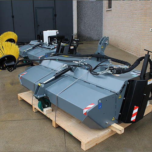 Kehrschaufel - CSI 225 - CM Srl - für Lademaschinen / für Kompaktlader / für Baggerlader