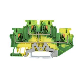 Klemmenblock auf DIN-Schiene - JPTTB2.5-PE - Shanghai Leipold Electric Co., Ltd. - steckbar / Federdruck / Erdung
