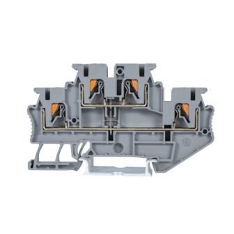 Klemmenblock auf DIN-Schiene - JPTTB2.5-PV - Shanghai Leipold Electric Co., Ltd. - Push-in / Durchführung / grau
