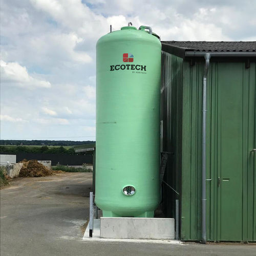 Speichertank - CIBO series - AGRITECH SRL - für Flüssigkeiten / galvanisiertem Stahl / zylinderförmig