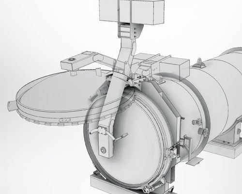 Edelstahltor - Akar Makina - Stahl / für den Innenbereich / automatisch