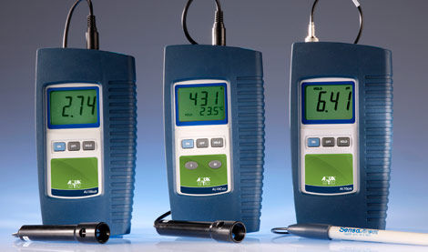 Tragbares pH-Messgerät - AL10 series - AQUALYTIC - Prozess / mit LCD-Display / mit Leitfähigkeitsmessung