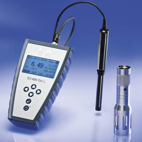 Messgerät / gelöster Sauerstoff - SD 400 Oxi L - AQUALYTIC - optisch / tragbar