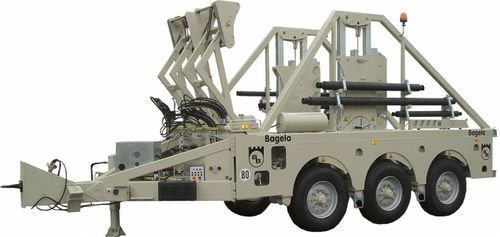 Kabeltrommelanhänger - max. ø 4 200 mm | BTT 300 - Bagela Baumaschinen GmbH & Co. KG - für Kabeltransport und -verlegung / 3-Achsen / angehängt