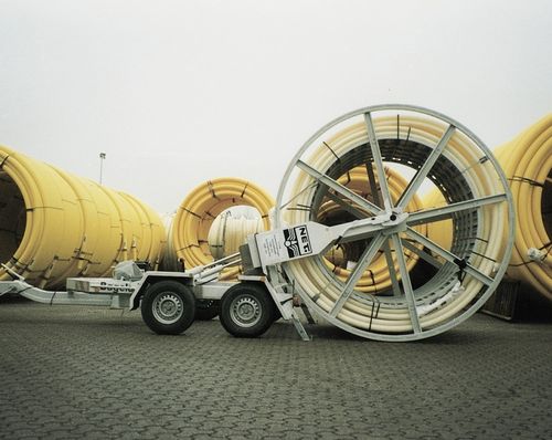 Kabeltrommelanhänger - BRT 25/42/50 - Bagela Baumaschinen GmbH & Co. KG - für Transport und Verlegung von Rohren / 2-Achsen / angehängt