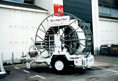Kabeltrommelanhänger - BRT 65 - Bagela Baumaschinen GmbH & Co. KG - für Transport und Verlegung von Rohren / einachsig / angehängt