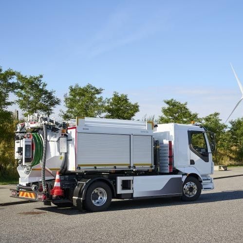 LKW-montierte Außenreinigungsmaschine - CityFlex C40e - Bucher Municipal AG - elektrisch / für Außenbereich / für Abfallprodukte