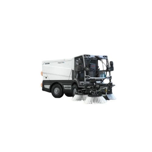 Kehrmaschine für Anbau - CityCat V20e - Bucher Municipal AG - elektrisch / für Außenbereich / mit 3 Bürsten