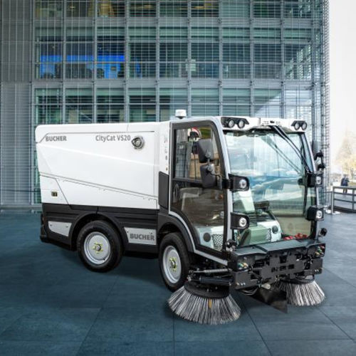 Kehrsaugmaschine für Anbau - CityCat VS20 - Bucher Municipal AG - mit Verbrennungsmotor / für Außenbereich / mit 3 Bürsten
