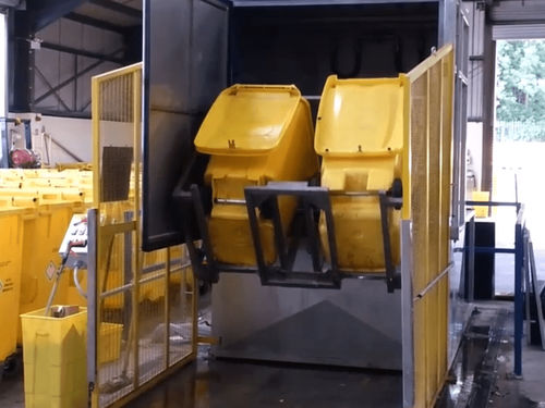 Wasser-Waschanlage - EWC-BW - C.E.B. IMPIANTI S.r.l. - automatisch / für die Recyclingindustrie / für städtische Mülltonnen