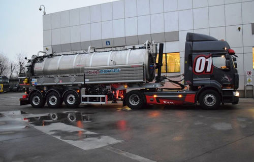 Tank Sattelauflieger - CAP VAC 3800 ADR - CAPPELLOTTO S.P.A.  - für Gefahrguttransport / 3-Achsen / angehängt