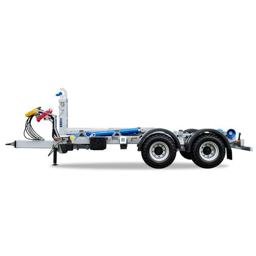 Anhänger für Containertransport - TN CTS 12-45-S - CTS-servis, a.s.  - für Industriematerial / 2-Achsen / angehängt