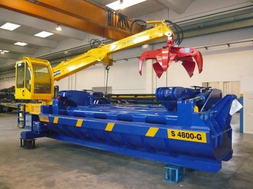 Ballenpresse für Stahlschrott - S 4800-G - ECOTECNICA S.R.L.  - vertikal / mit oberer Öffnung / mobil