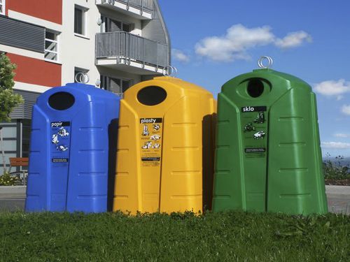 Polyethylen-Müllbehälter - KTS 1.5 - ELKOPLAST CZ - für Recyclingprodukte