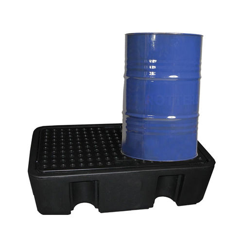Auffangpalette für 4 Fässer - CDR series - ELKOPLAST CZ - für 2 Fässer / Polyethylen / stapelbar