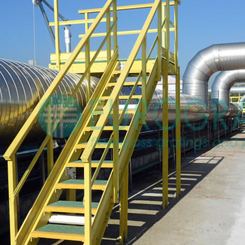 Polyester-Schutzgeländer - U-07506010XX - EUROGRATE GRP GRATING AND PROFILES - GRP / Glas / Harz