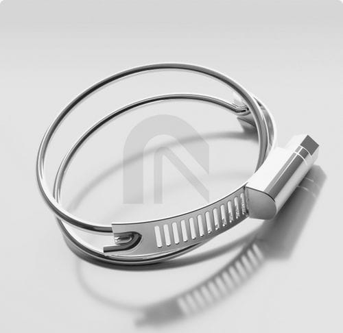 Edelstahl-Schlauchschelle - Master-Grip  - Masterflex SE - Draht / doppelt