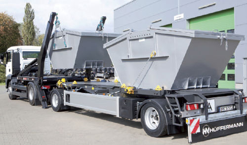 Anhänger für Containertransport - Flex  - Hüffermann Transportsysteme GmbH  - für Industriematerial / 2-Achsen / angehängt