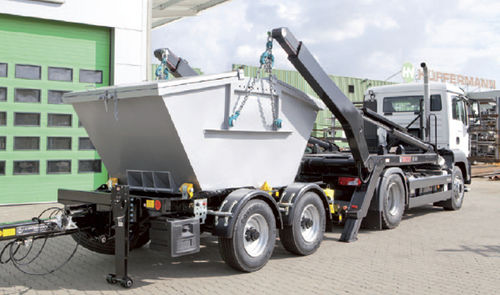 Anhänger für Containertransport - Mini  - Hüffermann Transportsysteme GmbH  - für Industriematerial / Tandem / angehängt