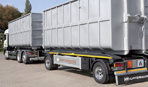 Kippanhänger - Roll-Carrier - Hüffermann Transportsysteme GmbH  - für Industriematerial / 2-Achsen / angehängt