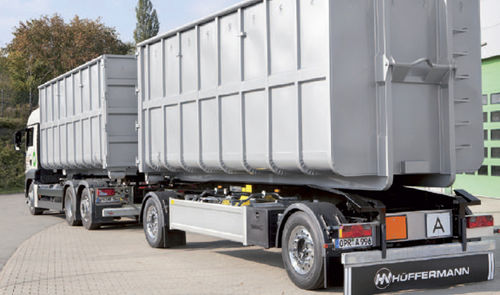 Kippanhänger - Slide-Carrier - Hüffermann Transportsysteme GmbH  - für Industriematerial / 2-Achsen / angehängt