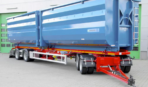 Kippanhänger - Hüffermann Transportsysteme GmbH  - für Industriematerial / 4-Achsen / angehängt