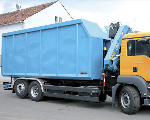 Kipper-Sattelauflieger - Hüffermann Transportsysteme GmbH  - 2-Achsen / angehängt / Hakenlift