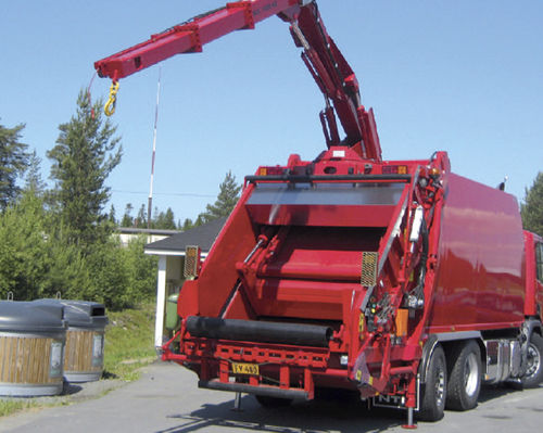 Sattelauflieger für Containertransport - Hüffermann Transportsysteme GmbH  - für Abfall / 3-Achsen / mit Eigenantrieb