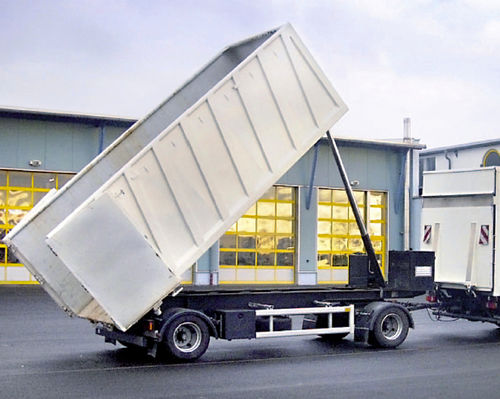 Kippanhänger - Hüffermann Transportsysteme GmbH  - für Industriematerial / 2-Achsen / mit Eigenantrieb