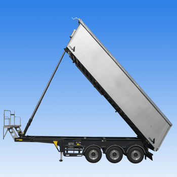 Kippanhänger - STAS bv - Hüffermann Transportsysteme GmbH  - Baustellen / 3-Achsen / angehängt