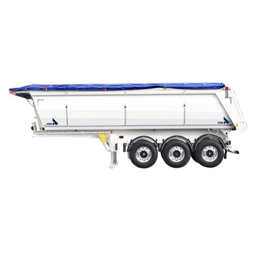Kippanhänger - STAS Bx - Hüffermann Transportsysteme GmbH  - Baustellen / 3-Achsen / angehängt