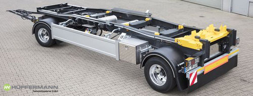 Plattformanhänger - HSA 1870-265LS - Hüffermann Transportsysteme GmbH  - für Industriematerial / 2-Achsen / angehängt