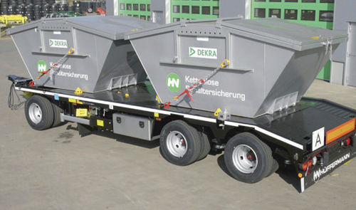 Plattformanhänger - Multi-Carrier - Hüffermann Transportsysteme GmbH  - Kipper / für Abfall / 3-Achsen