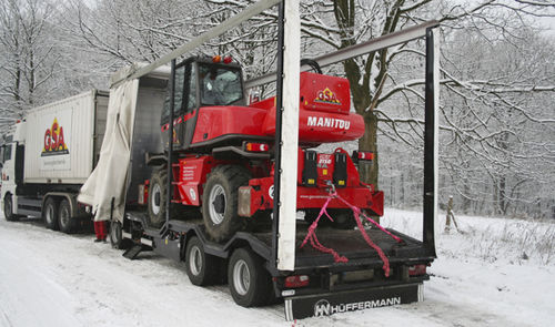 Plattformanhänger - Multi-Carrier Typ 2872 - Hüffermann Transportsysteme GmbH  - für Fahrzeuge / 3-Achsen / angehängt
