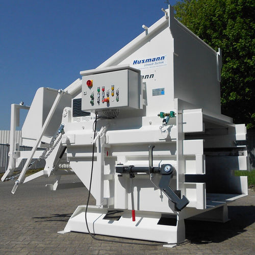 Stationäre Müllpresse - Husmann Umwelt-Technik - hydraulisch