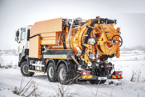 Tankwagen für Saug- und Spülzwecke - IBOS ReKOMBO - I.B.O.S. EU a.s.  - 4-Achsen / mit Wasserwiederverwertung