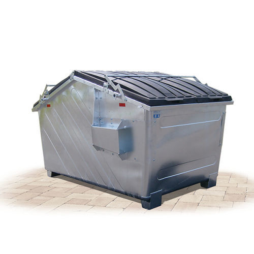 Stahlmüllbehälter - FUB series  - IVB Umwelttechnik GmbH  - Kunststoff / für Industrieprodukte / mit Deckel