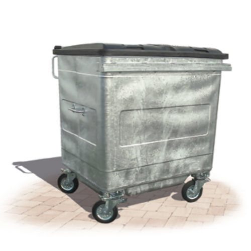 Stahlmüllbehälter - MGB series - IVB Umwelttechnik GmbH  - Kunststoff / für Recyclingprodukte / mit Deckel