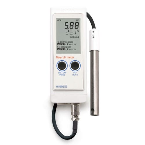 Tragbares pH-Messgerät - HI99151 - Hanna Instruments - Prozess / wasserdicht