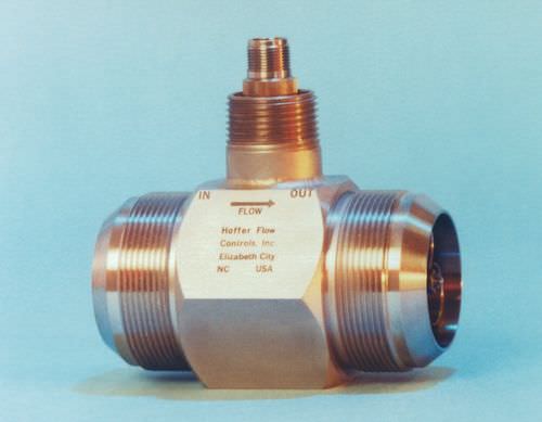 Turbinen-Durchflussmesser - Hoffer Flow Controls - Volumen / für Flüssigkeiten / Inline