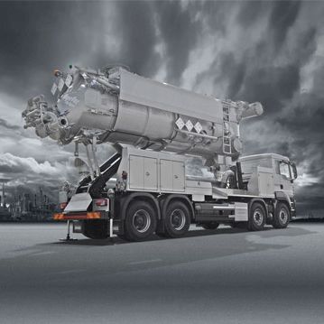 Transport-LKW - MEGAVAC - KOKS Group b.v.  - 4-Achsen / für Baustelle