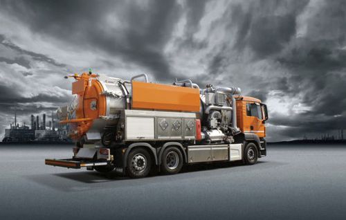 Sauglader-LKW - ECOVAC - KOKS Group b.v.  - 3-Achsen / für Baustelle