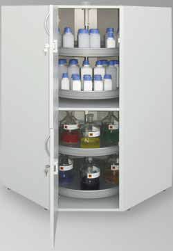 Lagerschrank - SLS-ECK 2 - LaCont Umwelttechnik GmbH  - bodenstehend / doppeltürig / Metall