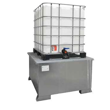 Auffangwanne für 1 Fass - WSP-KTC-OS - LaCont Umwelttechnik GmbH  - für IBC-Container / galvanisiertem Stahl