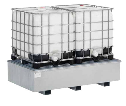 Auffangwanne für IBC-Container - WSR-BG 13.22/1000 - LaCont Umwelttechnik GmbH  - Stahlblech / für Palette